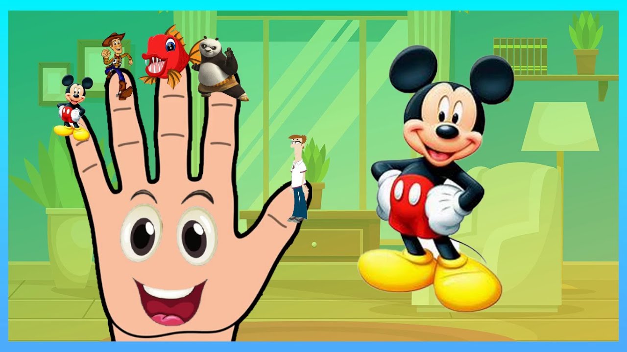 Mickey Mouse MEGA Finger Family Nursery Rhyme + MORE! (PART 2!) - YouTube