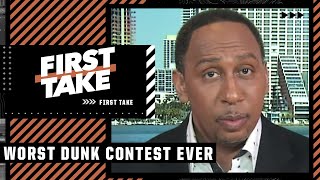 That was THE WORST dunk contest in the HISTORY of basketball - Stephen A. Smith 😂🍿 | First Take
