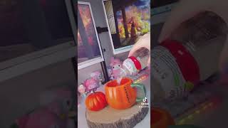 mogu mogu pumpkin starbucks mug asmr 🌸 #kawaii#cute#starbucks#halloween#mogumogu#asmr#shorts