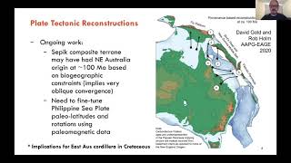 PNG stream - New Guinea models \u0026 implications for PNG tectonic history by Sabin Zahirovic