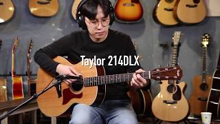 Taylor 214DLX, Sitka Spruce Top Soild