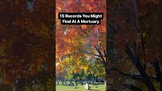 Mortuary Records #genealogy