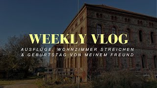 weekly vlog: ausflüge, wohnzimmer streichen + geburtstag von meinem freund // lieber lucie