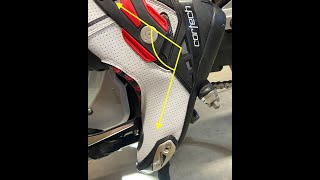 How to review shifter angle and shoe size, then optimize or assess if different parts are required.