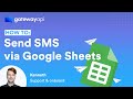 How to send SMS messages via Google Sheets using GatewayAPI and Make