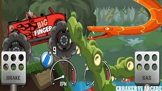 Hill CLimb Racing New Jungle Map Update | Big Finger Fully Upgrade - Android GamePlay FHD