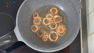 How to fry onion rings until crispy. #198