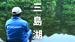 グルテン四季の宙釣りで三島湖のへらぶなを狙う