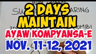 Swertres Hearing Today 2 Days Maintain November 11-12, 2021