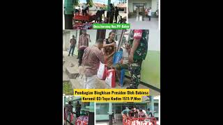 Babinsa Kodim 1511/P.Moa Koramil 03/Tepa‼️ Bagikan Bingkisan Paket Sembako Dari Presiden #tniad