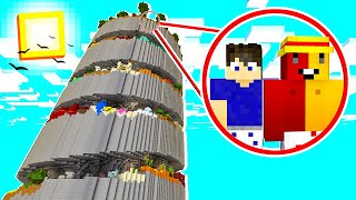 😱 2 NOOBS TENTAM SUBIR A TORRE SPIRAL DE PARKOUR NO MINECRAFT