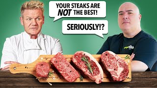 Gordon Ramsay SCHOOLS me on Steaks!