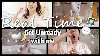 【REAL-TIME Get Unready With Me| 跟我一起卸妆保养吧! 我近期的晚间卸妆+保养流程 Skincare Routine】