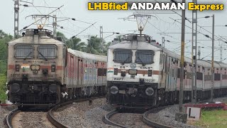 LHBfied ANDAMAN Express | SABARI Super Fast Express | Train Videos | Indian Railways