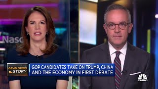 GOP candidates take on Trump, China and the economy in first debate