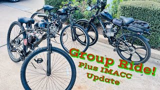 Motorized Bike Group Ride, Follow Up on the New IMAYCC 80cc Build.