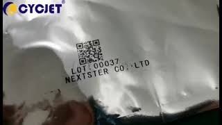 How to Print QR Code on Galvanized Sheet by CYCJET Smart I Series Portable Handheld Inkjet Printer