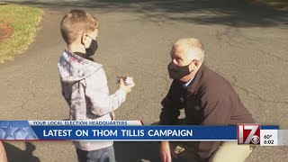 Sen. Thom Tillis does last minute campaigning on Election Day