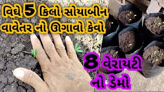 વિઘે ફક્ત 5 કિલો સોયાબીન નું વાવેતર प्रति बीघा केवल 5 किलो सोयाबीन का रोपण soyabean seeds jarminet