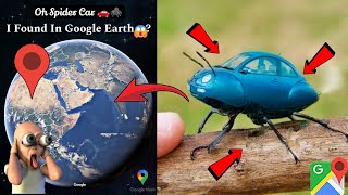 🚗🕷️Oh I Found Real Spider Car In Google Earth! #trending #viralvideo #map #scary #datadefender4u