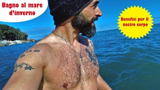 BAGNO AL MARE IN INVERNO. BENEFICI PER IL NOSTRO CORPO #bagnoinacquaghiacciata #warpedo