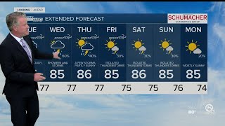 Latest Weather Forecast 6 p.m. Wednesday