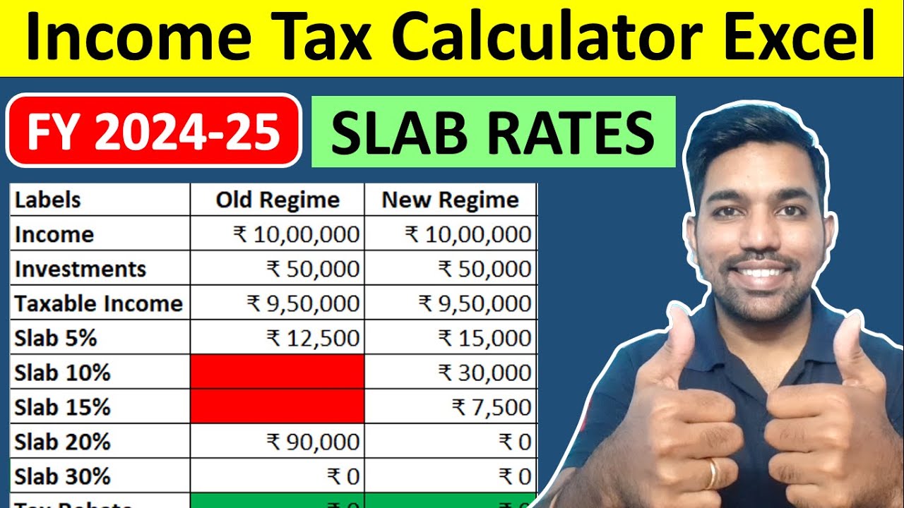Tax Calculator Fy 2024 25 In Excel Old Vs New Ta