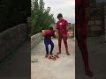 Spiderman vs iron man 😂 #shorts