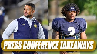 🚨Notre Dame releases depth chart + injury updates | Marcus Freeman press conference reaction
