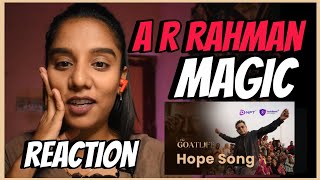 Hope Song Reaction | AR Rahman | Goatlife | Blessy