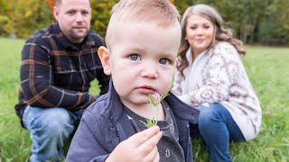 Photo d'automne avec la famille Pichettes