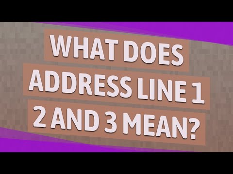 Why are there 3 address lines?