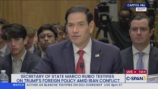 Secretary of State Marco Rubio Testifies at U.S. Senate