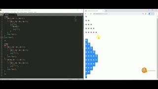 PHP For Beginners: Printing a pyramid pattern using nested FOR loops