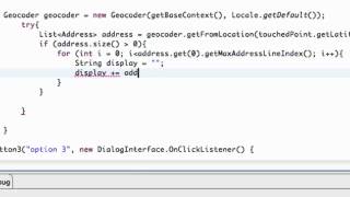 Android Application Development Tutorial 137 Geocoding a Location for an Address