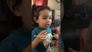 This little girl trying burp is too funny 😂