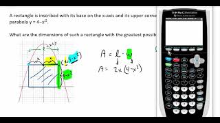 Finding the Maximum Area of Rectangle Inscribed in a Parabola