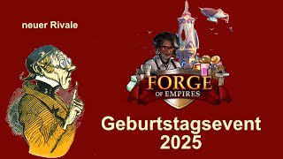 FoETipps: Neuer Rivale im Geburtstagsevent 2025 von Forge of Empires (deutsch)