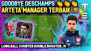 REVIEW MIKEL ARTETA, MANAGER TERBAIK SAAT INI..!! LBC DOUBLE BOOSTER, GAMEPLAY eFootball 2025 Mobile