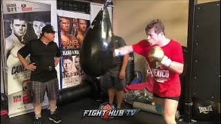 CANELO ALVAREZ GRINDING AWAY IN CAMP FOR GENNADY GOLOVKIN REMATCH