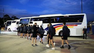Crows Depart for Melbourne