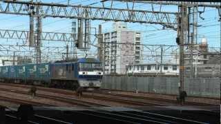 JR貨物笠寺駅　EF210-151牽引トヨタロングパスエクスプレス発車　2010.09.29