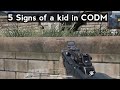 5 Signs of a kid in CODM