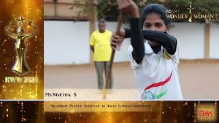 KOVAI WONDER WOMAN 2020 - Ms. Nivetha - Silambam Player