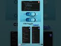 CSS Toggle Switch  Skeuomorphic CSS