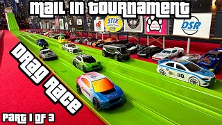 DIECAST CARS RACING | MAIL IN TOURNAMENT | DRAG RACE | PART 1