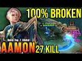 27 Kills!! Aamon New Broken Build is Finally Here!! - Build Top 1 Global Aamon ~ MLBB