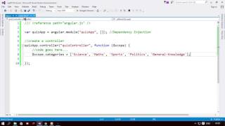 Create Quiz Application with Angular: ng-repeat directive