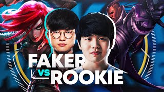 FAKER shows off his KATARINA MECHANICS vs IG ROOKIE in KOREAN SOLOQ!