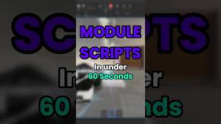 MODULE SCRIPTS Explained in 60s!#roblox #robloxstudio #module #scripting #coding #luau #robloxcoding
